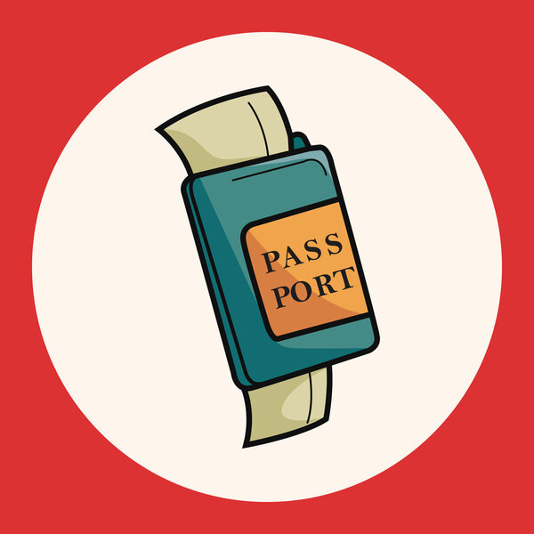 Элемент значка элементов темы паспорта
