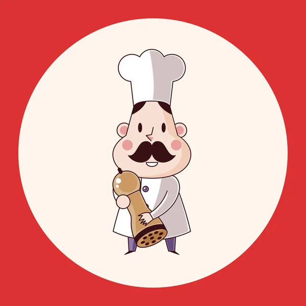 Chef tema elementos vector, eps icono elemento — Vector de stock