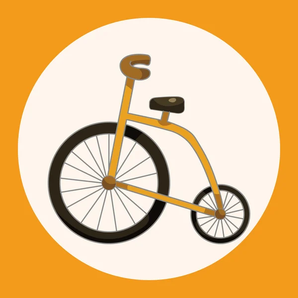 Elementi di trasporto bici elemento icona tema — Vettoriale Stock