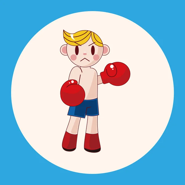 Elementos do tema boxer elemento ícone —  Vetores de Stock