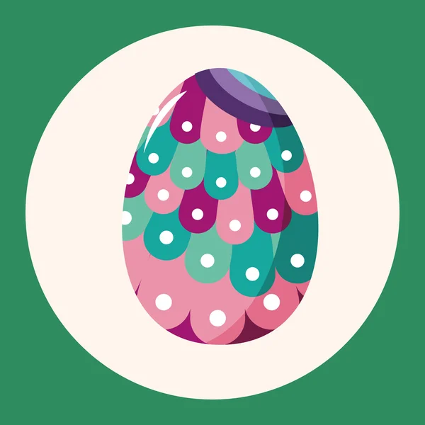 Easter ovo tema elementos fundo, eps10 ícone elemento — Vetor de Stock