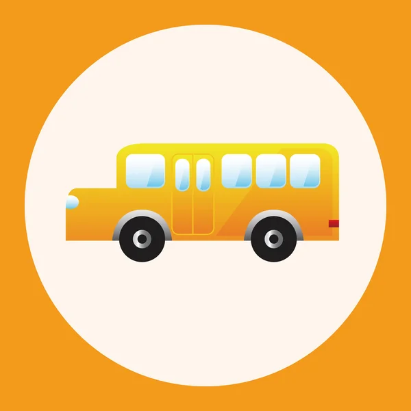 Escola ônibus tema elementos ícone elemento — Vetor de Stock