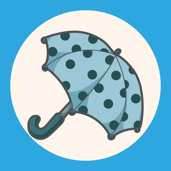 Esernyő téma elemek ikon elem — Stock Vector