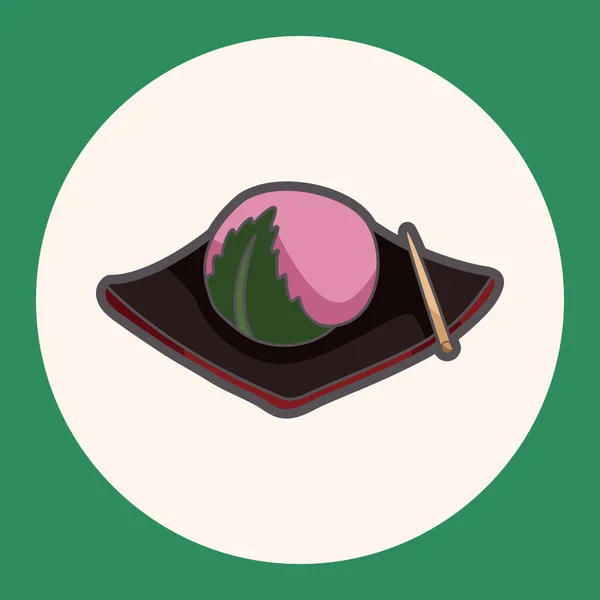 Japans eten thema elementen pictogram element — Stockvector