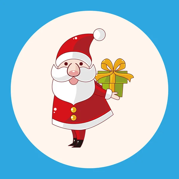 Santa claus pictogram thema elementen-element — Stockvector