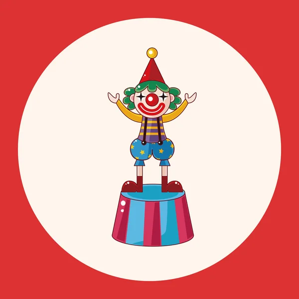 Clowns thema elementen pictogram element — Stockvector