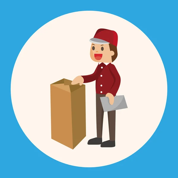 Deliveryman Theme Elemente Vektor, eps Symbol Element — Stockvektor