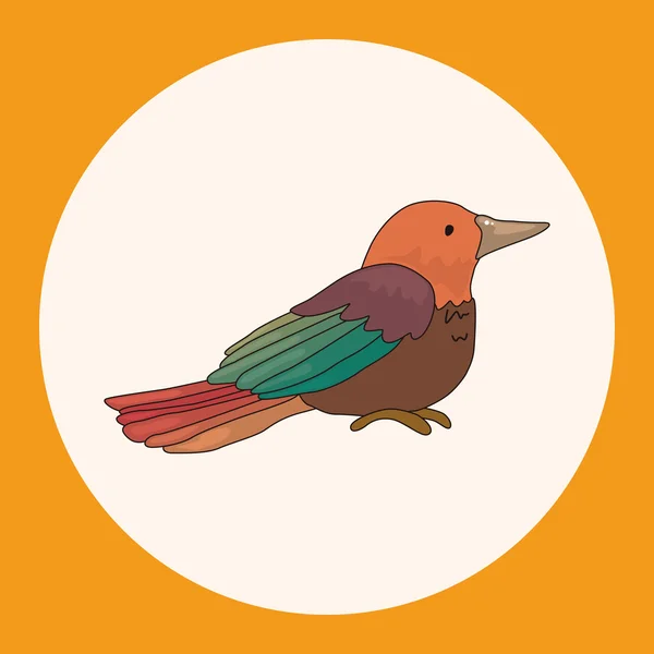 Éléments thème dessin animé oiseau vecteur, eps élément icône — Image vectorielle