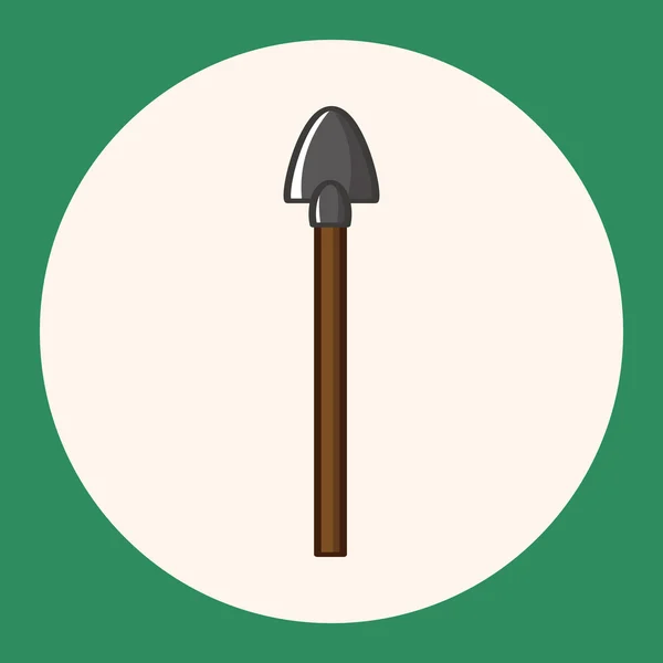 Zahradní lopata téma prvky ikonu prvek — Stockový vektor