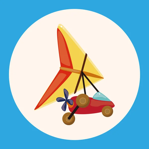 Transportation airplane theme elements icon element — Stock Vector