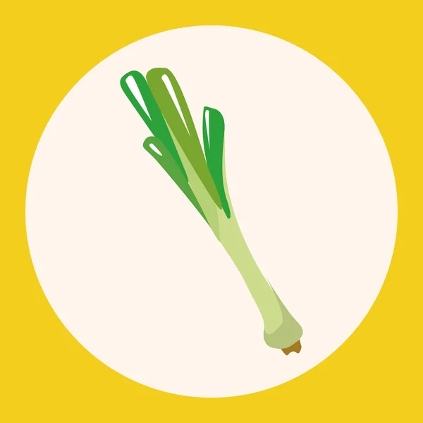 Elementos de tema verduras y frutas icono elemento — Vector de stock