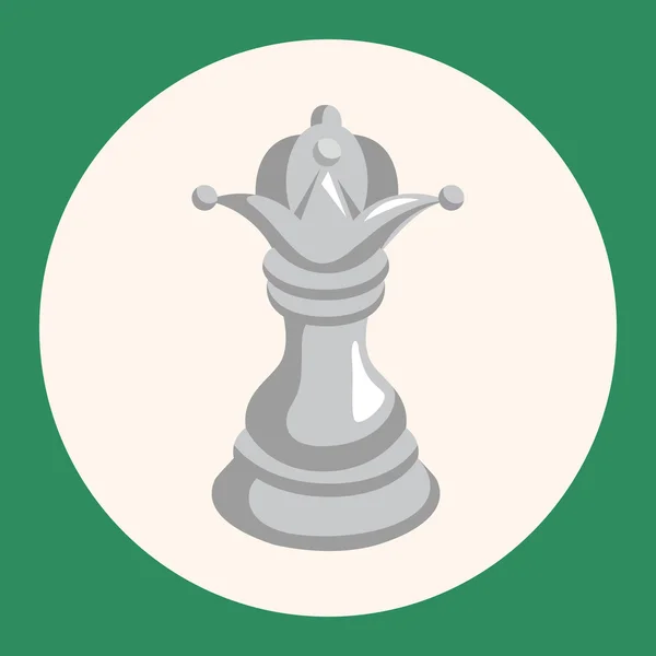 Elementos do tema de xadrez elemento ícone — Vetor de Stock