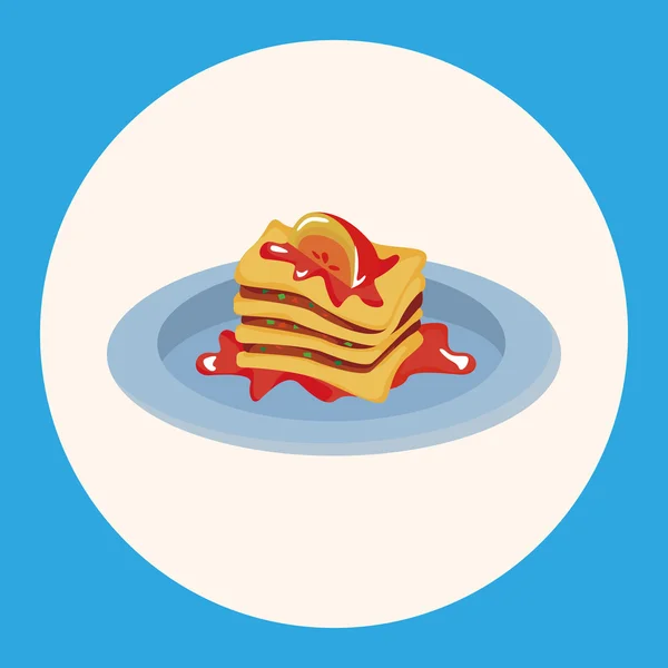 Éléments de thème gastronomique italien élément icône — Image vectorielle
