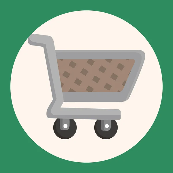 Shopping cart tema element ikonen element — Stock vektor
