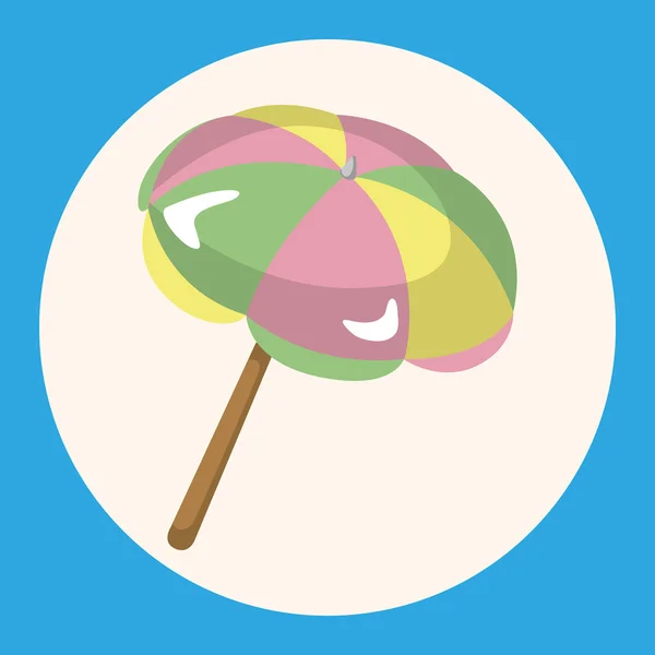 Elementos de tema guarda-chuva elemento ícone —  Vetores de Stock
