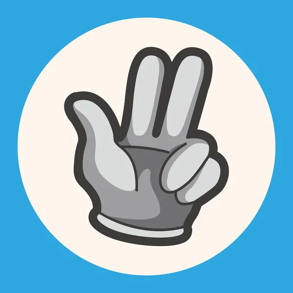Hand theme elements icon element — Stock Vector