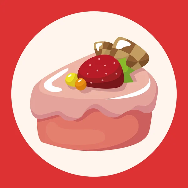 飾るケーキ テーマ要素アイコン要素 — ストックベクタ