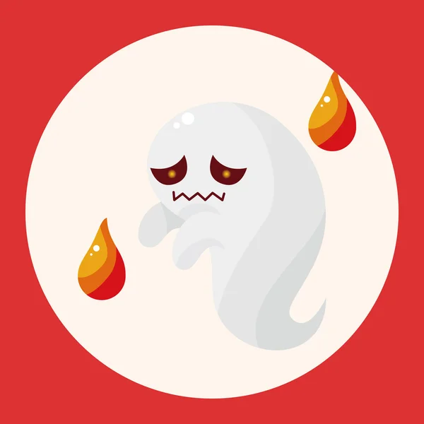 Ghost tema element ikonen element — Stock vektor