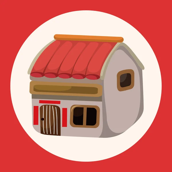 Building house theme elements  icon element — Stock Vector
