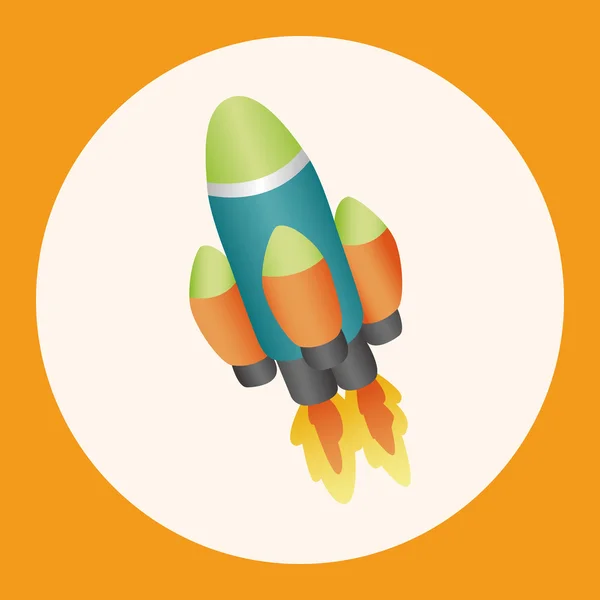 Elementos de tema nave espacial elemento icono — Vector de stock