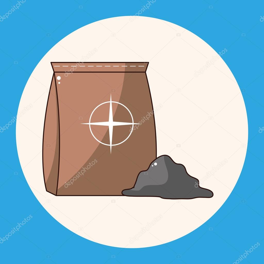 Cement bag theme elements icon element — Stock Vector © mocoo2003 #92253738