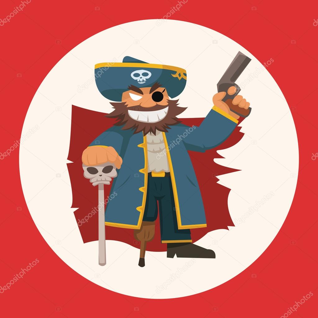 pirate theme elements vector,eps icon element