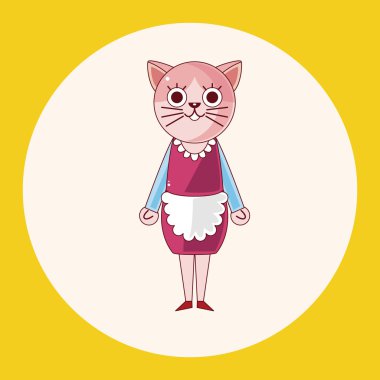 kedi çizgi film Tema öğeleri simge öğesi