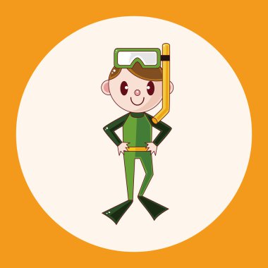 Dalgıç Tema öğeleri simge öğesi