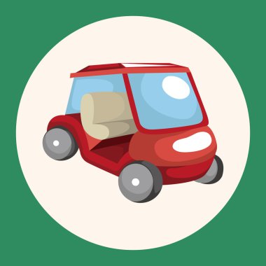 Golf ekipman Tema öğeleri simge öğesi