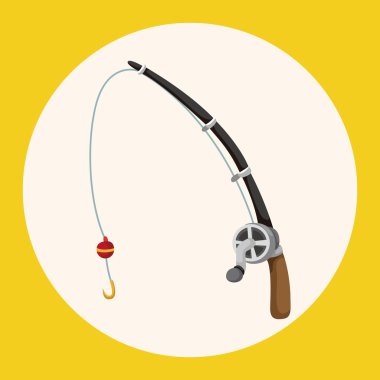 Balıkçılık çubuklar Tema öğeleri simge öğesi