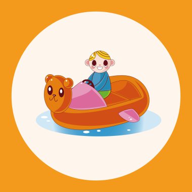 Eğlence Parkı İmkanları Tema öğeleri simge öğesi