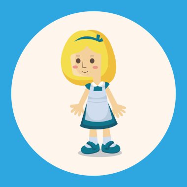 Alice Harikalar Diyarında Tema öğeleri simge öğesi