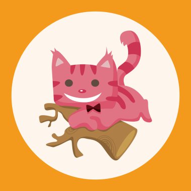 Alice Harikalar Diyarında Tema öğeleri simge öğesi