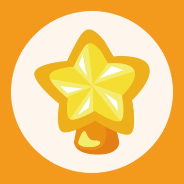 Noel yıldız Tema öğeleri simge öğesi