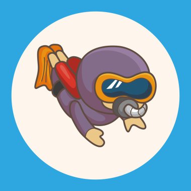 Dalgıç Tema öğeleri simge öğesi