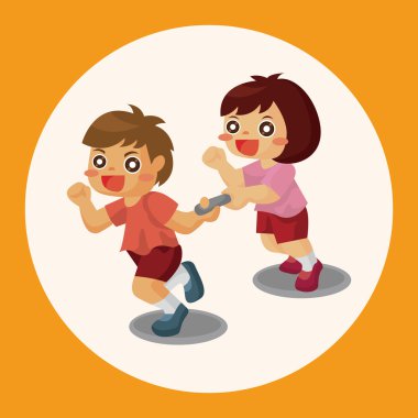 Öğrenci çizgi film Tema öğeleri simge öğesi