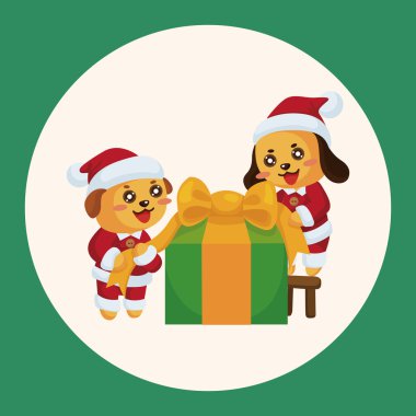 Noel Baba Tema öğeleri simge öğesi