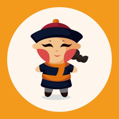 Çin halkı Tema öğeleri simge öğesi