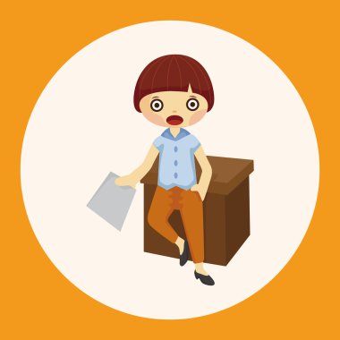 Ofis çalışanları Tema öğeleri simge öğesi