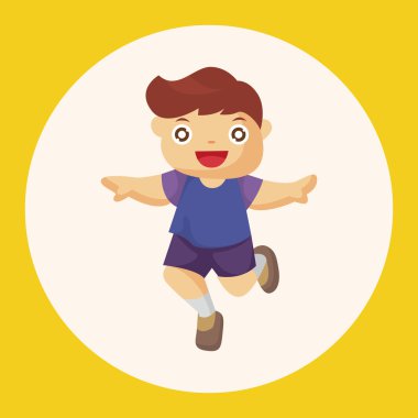 kişi tema öğeleri simge öğesi atlama