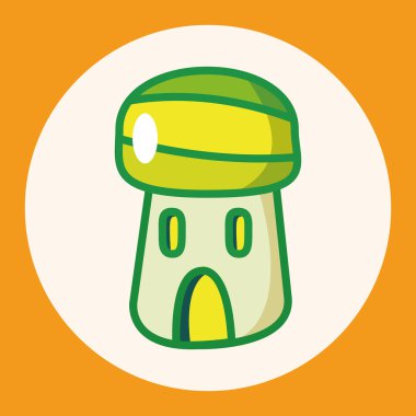 Ev Kule Tema öğeleri simge öğesi oluşturma