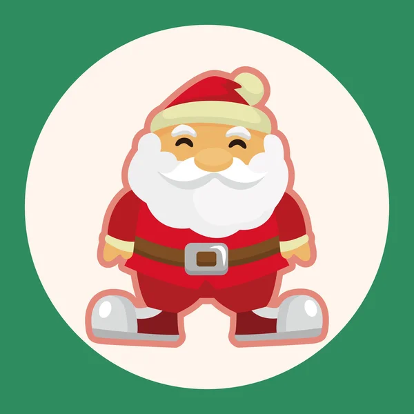 Santa claus elemento icono de elementos temáticos — Archivo Imágenes Vectoriales