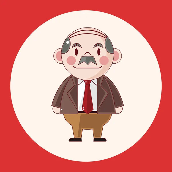 Jefe tema elementos icono elemento — Vector de stock