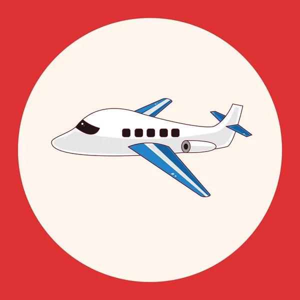 Éléments de thème avion de transport élément icône — Image vectorielle