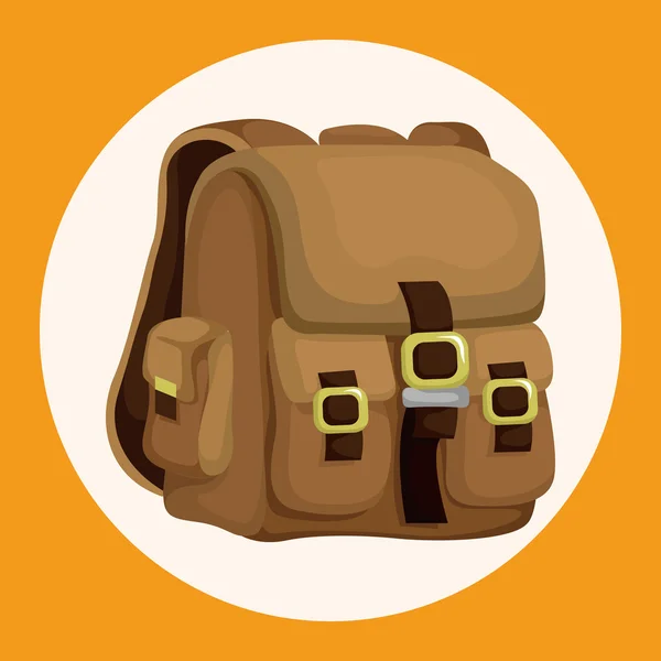 Travel bag tema element ikonen element — Stock vektor