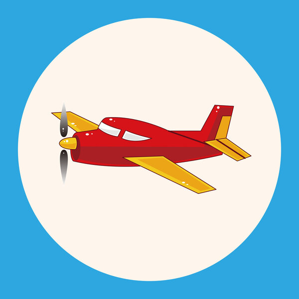 transportation airplane theme elements icon element