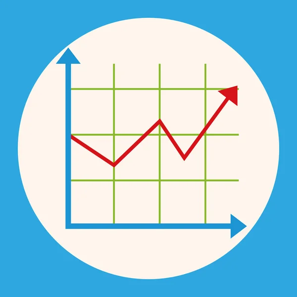 Gráficos financeiros elementos do tema elemento ícone — Vetor de Stock