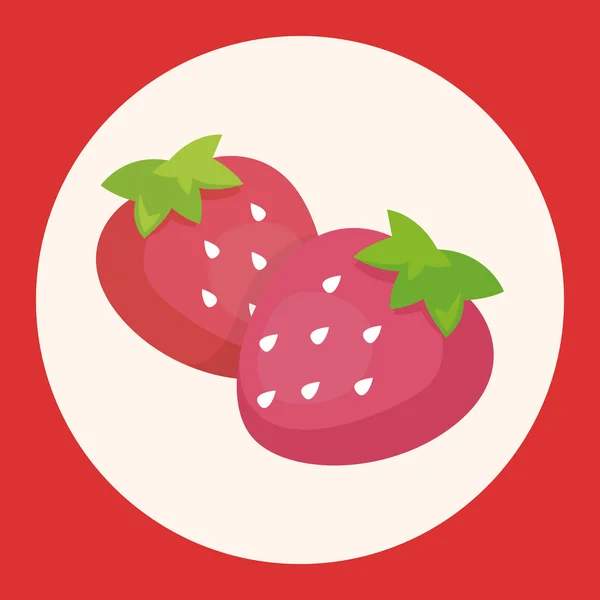 Овощи и фрукты элемент иконки — стоковый вектор