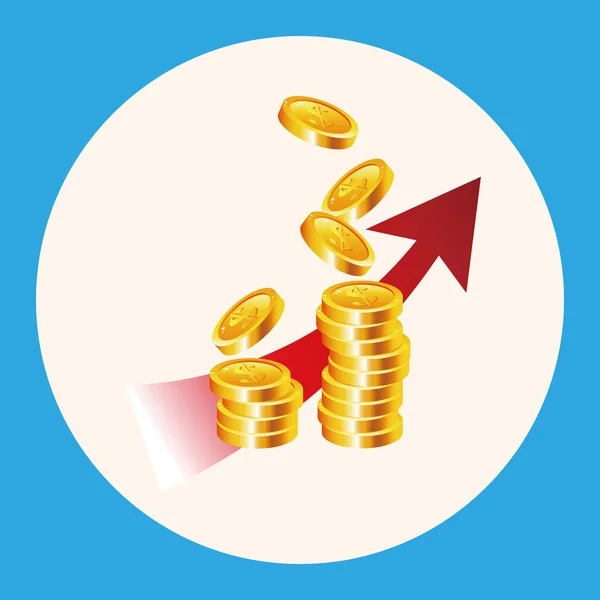 Gráficos financeiros elementos do tema elemento ícone —  Vetores de Stock