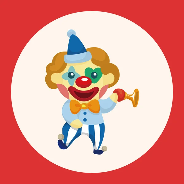 Elementi a tema clown elemento icona — Vettoriale Stock